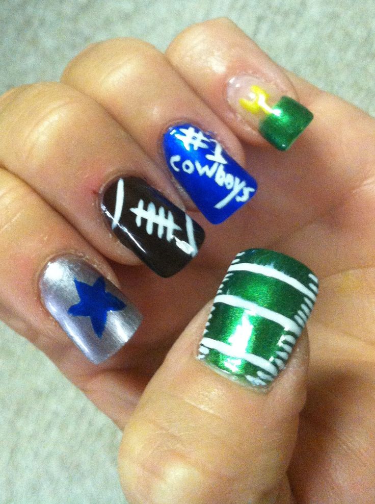 Football Nail Art