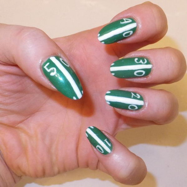 Football Nail Art