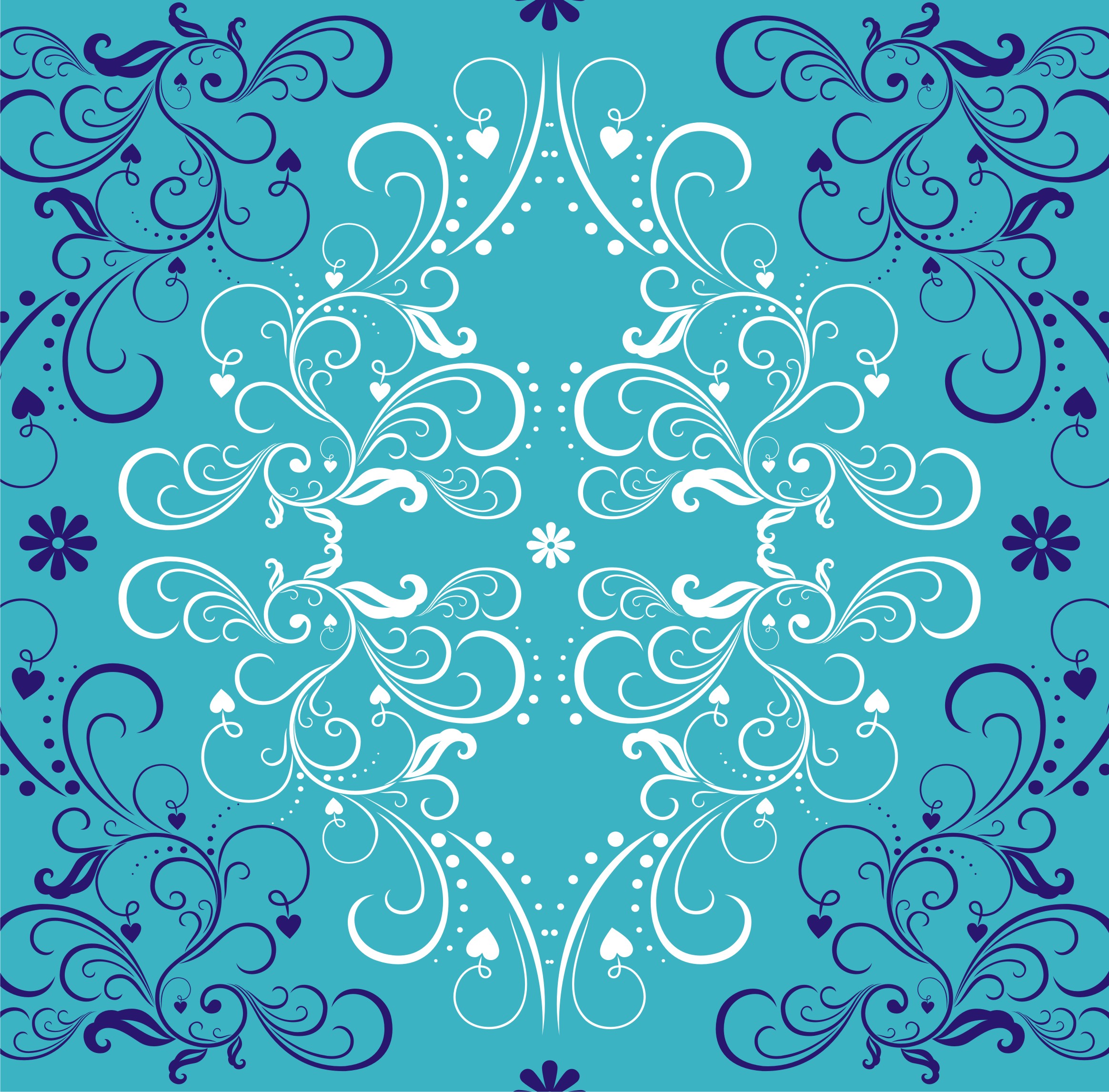 Free Blue Vector Pattern