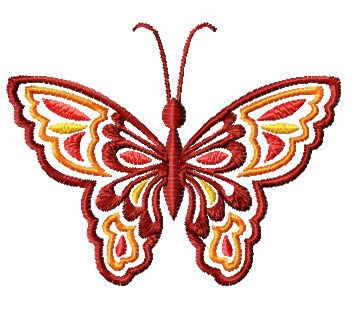 Free Butterfly Machine Embroidery Design