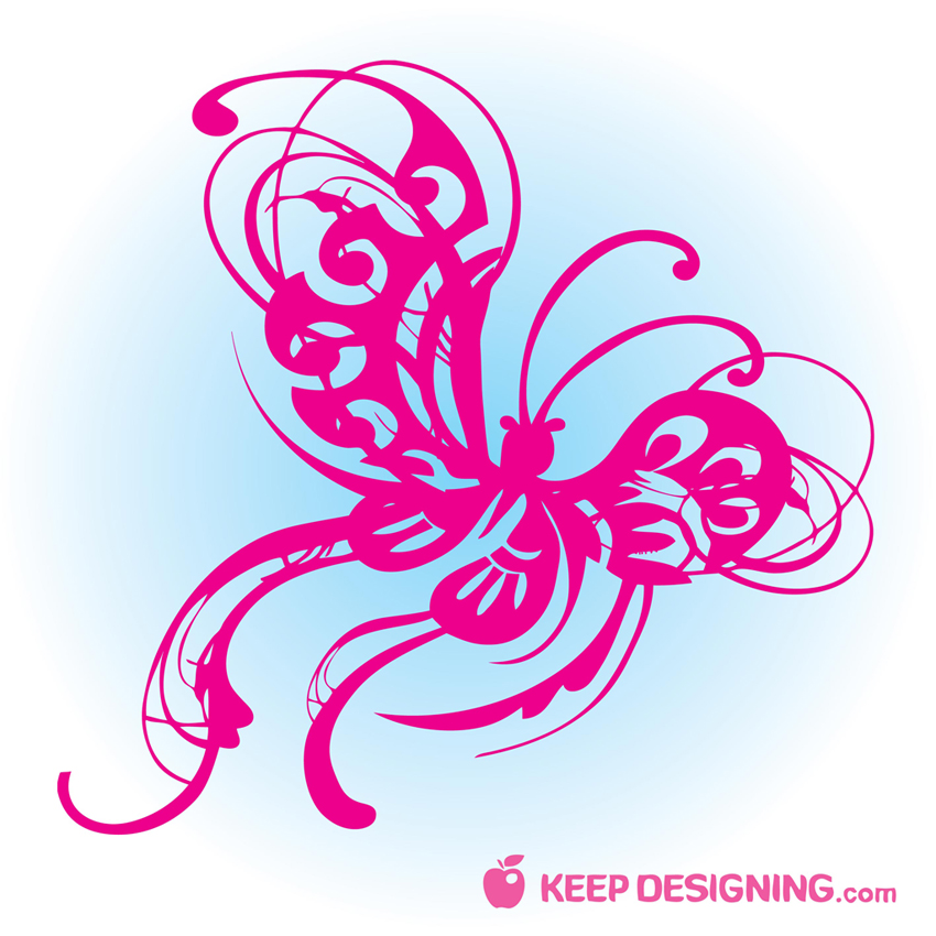 Free Butterfly Vector Clip Art