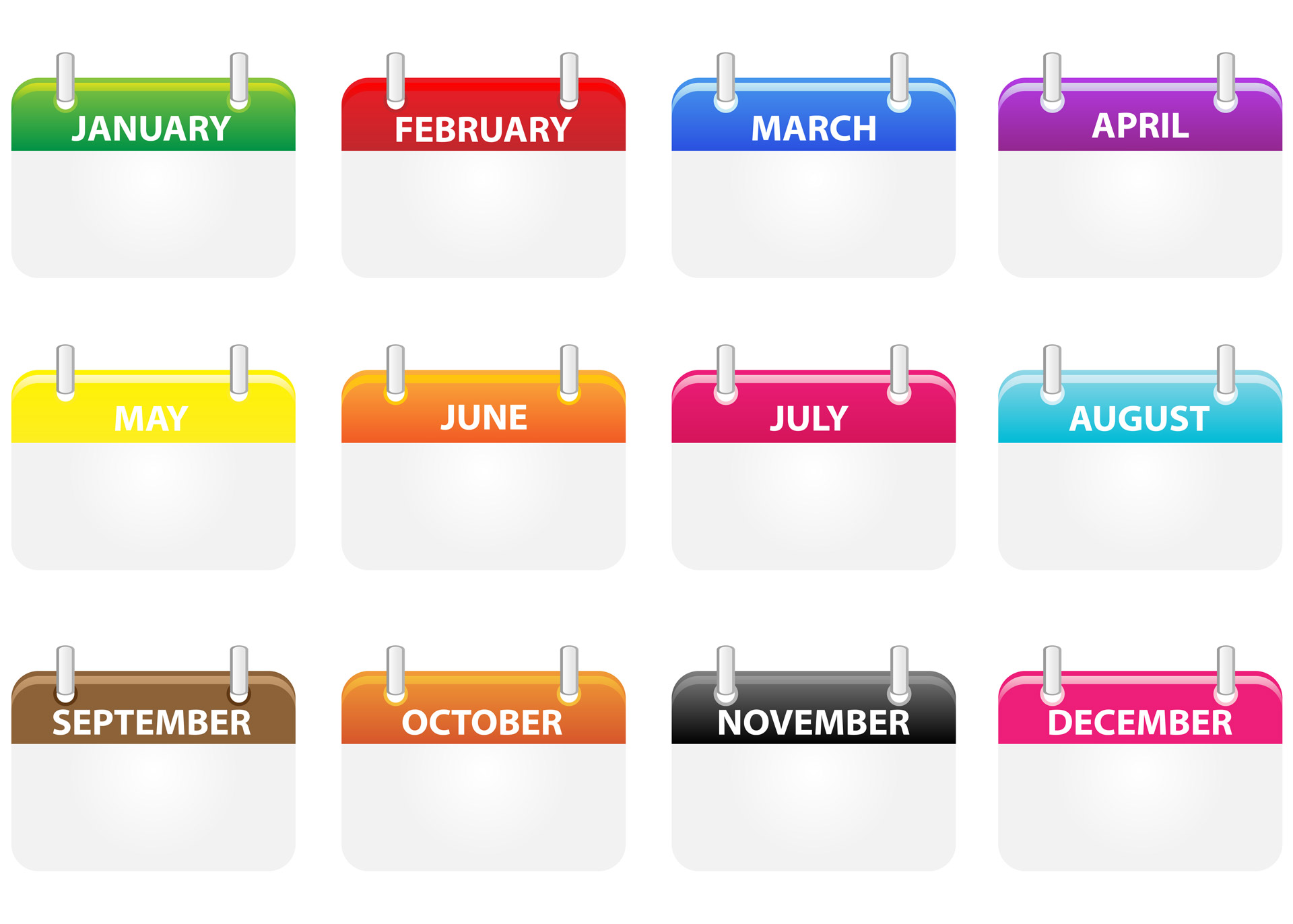 Free Calendar Icons Clip Art