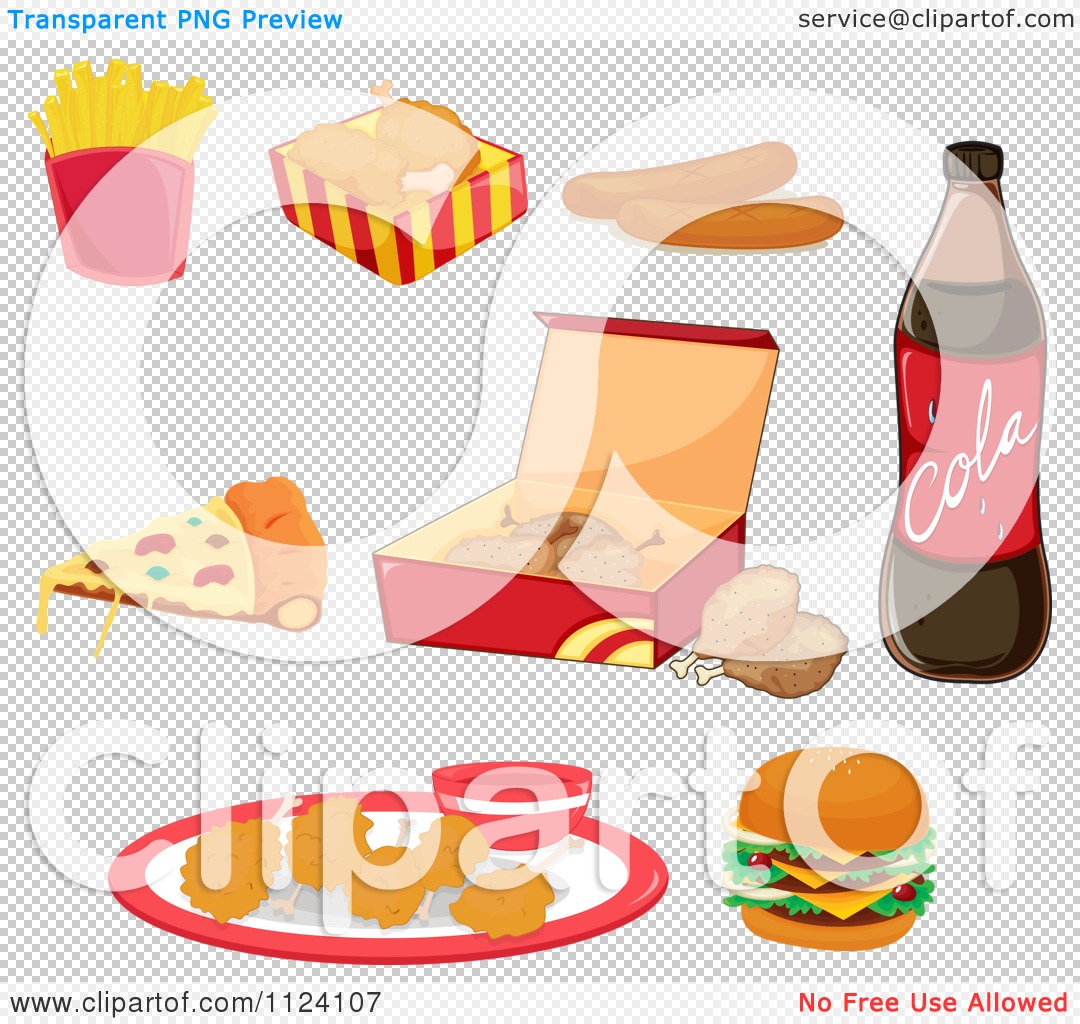 Free Clip Art of Cartoon Junk-Food