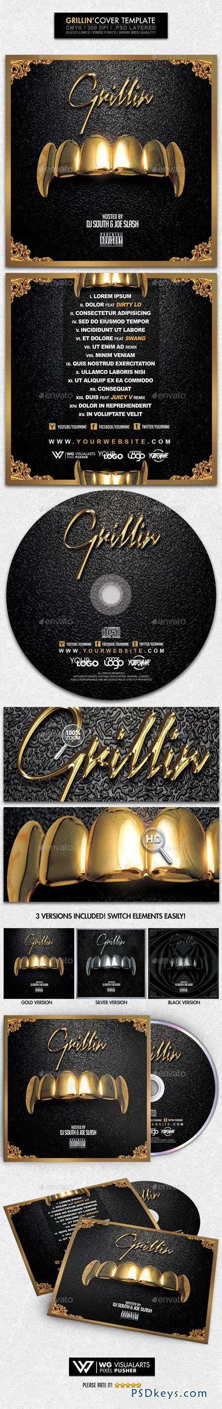 Free Mixtape Cover PSD Templates