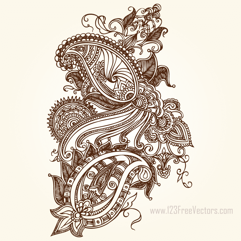 Free Paisley Clip Art Vector