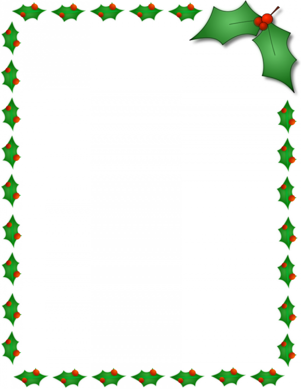 Free Printable Christmas Borders Clip Art