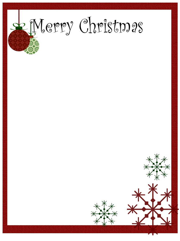 13 Free Printable Christmas Border Designs Images