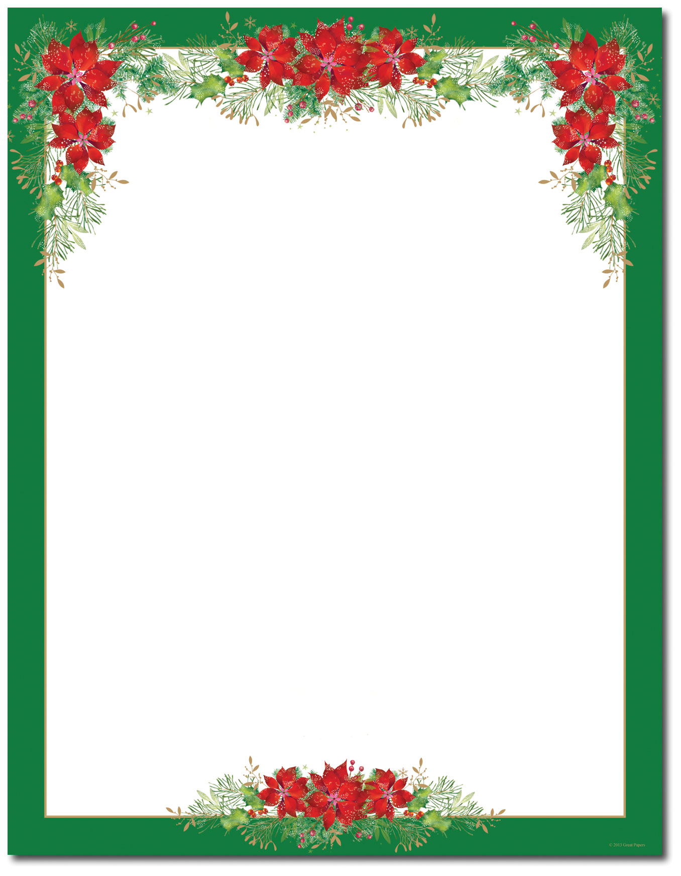 Free Printable Christmas Stationery Borders