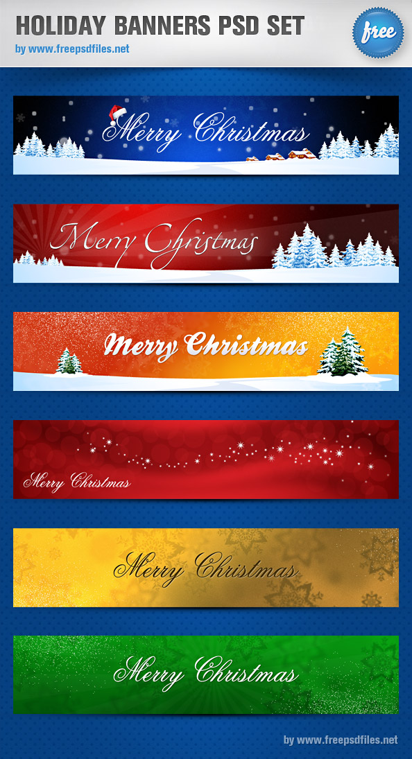 animated christmas banners free