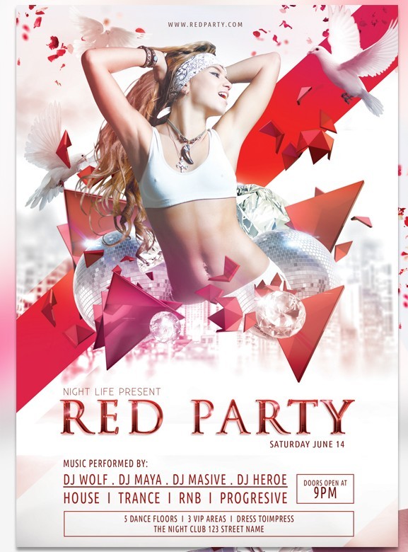 Free Psd Party Flyer Template Free Psd Party Flyer Template