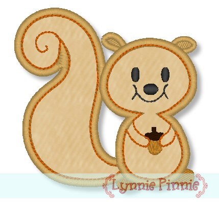 Free Squirrel Embroidery Design