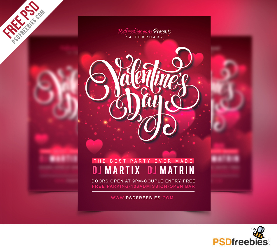 Free Valentine Party Flyers
