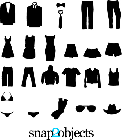 Free Vector Clothing Silhouettes Free Vector Clothing Silhouettes