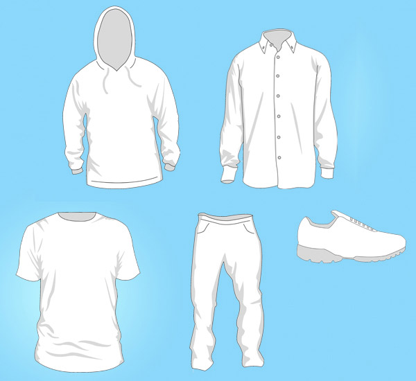 Free Vector Clothing Templates Free Vector Clothing Templates