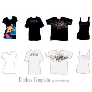 Free Vector Clothing Templates Free Vector Clothing Templates