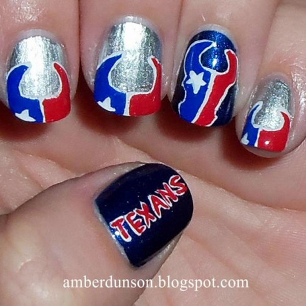 Fun Nail Art Designs Football 15