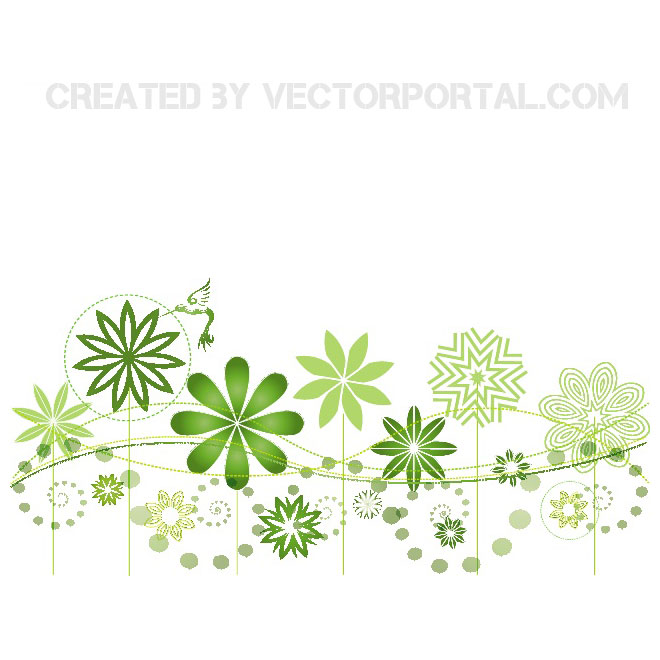 Garden Floral Vector