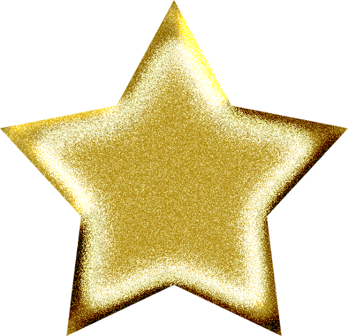 Gold Glitter Star Clip Art