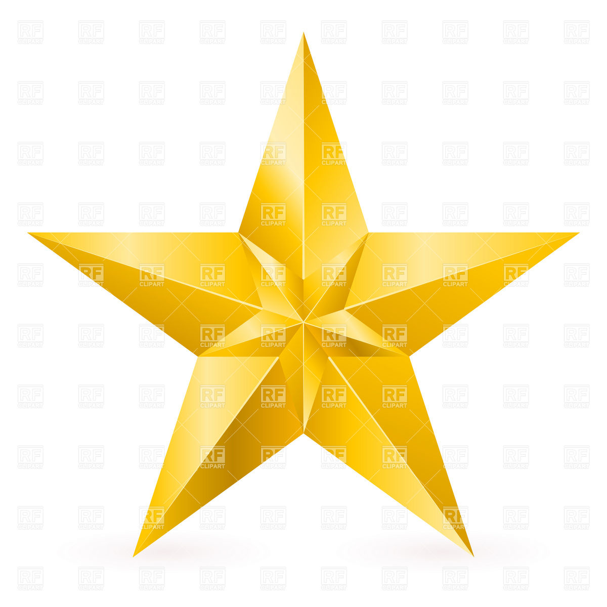 Gold Star Clip Art Free