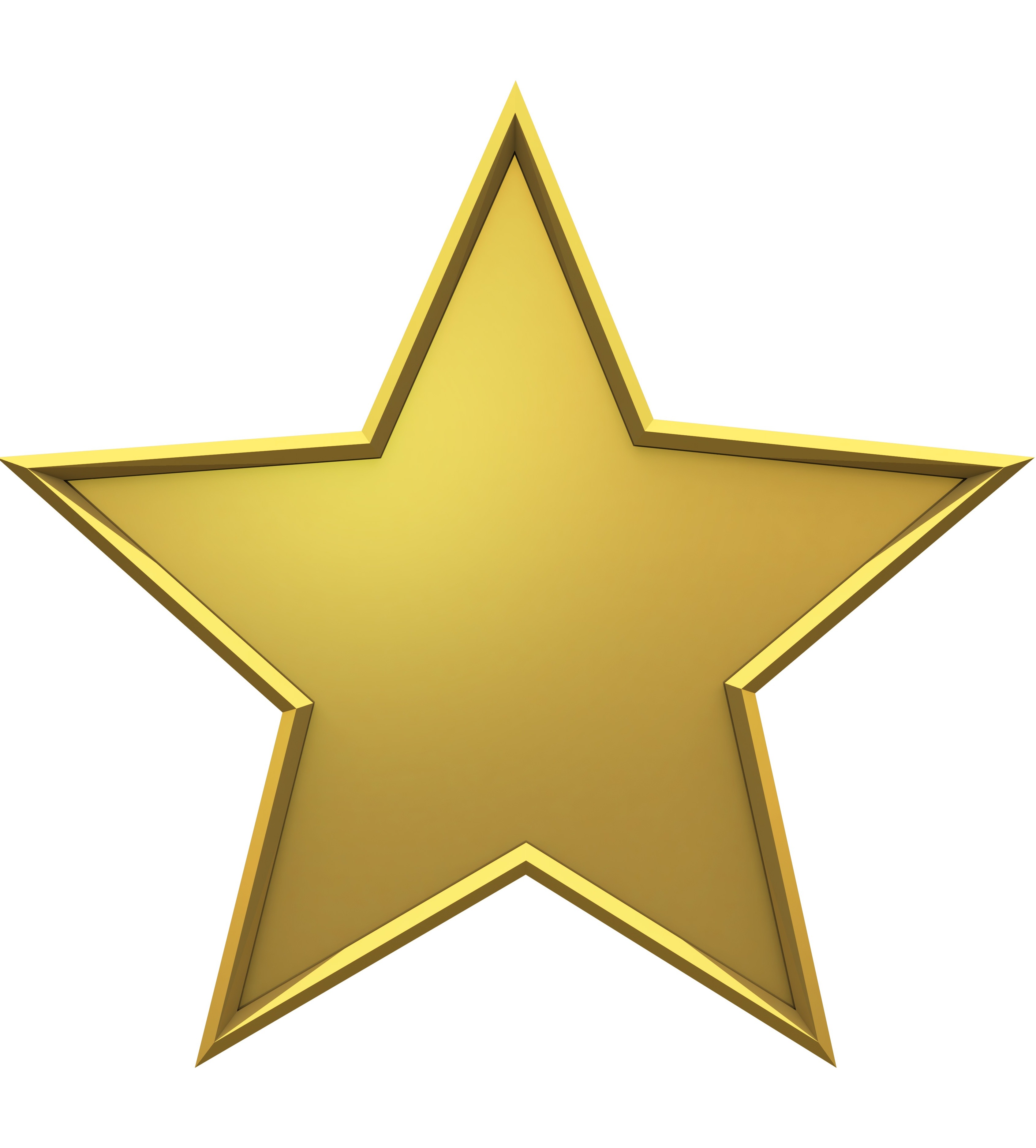 Gold Star Transparent