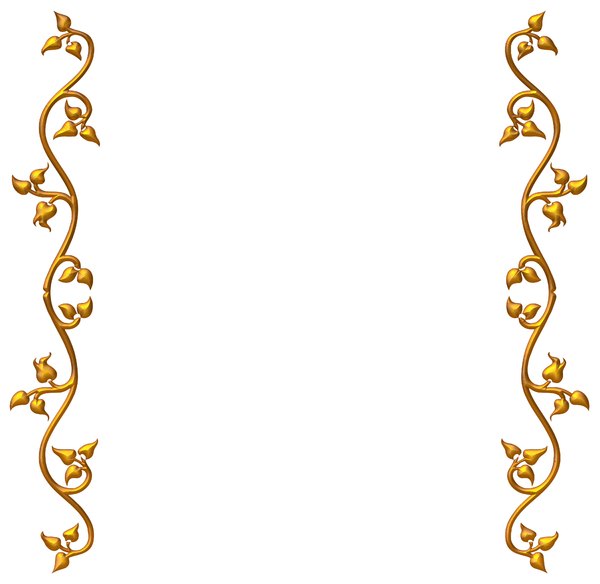 Gold Wedding Border Designs