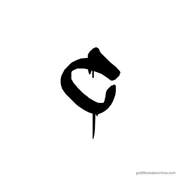 Graffiti Alphabet Letter C Graffiti Alphabet Letter C