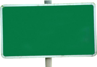 Green Road Sign Transparent