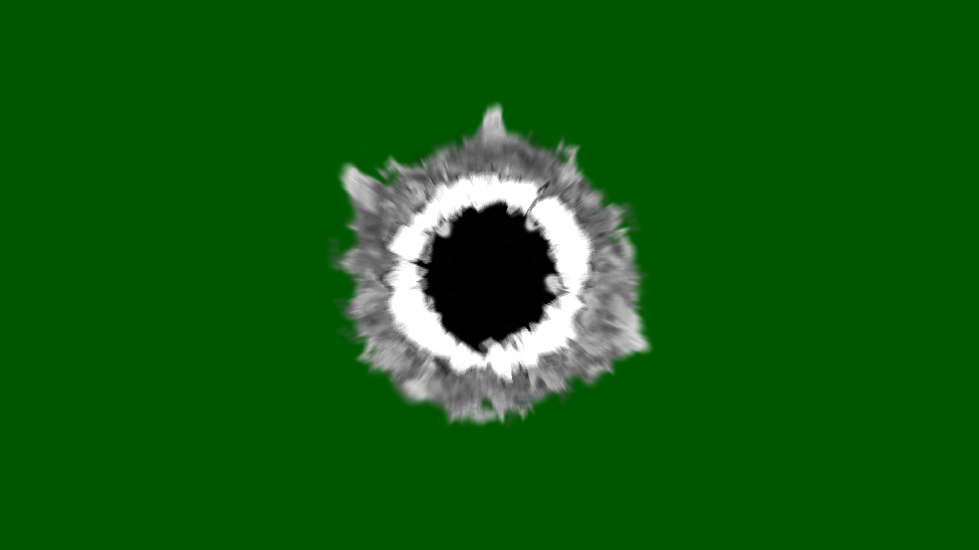 Greenscreen Bullet Hole