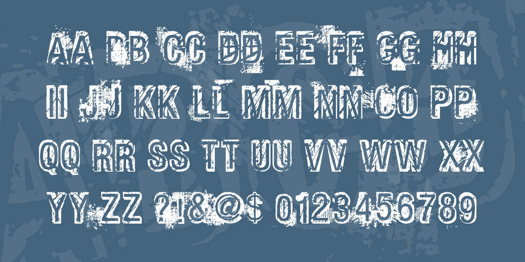 Grunge Font Bold