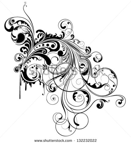 Grunge Swirl Vector