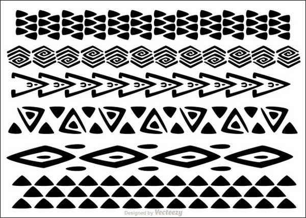 Hawaiian Tribal Patterns Vector