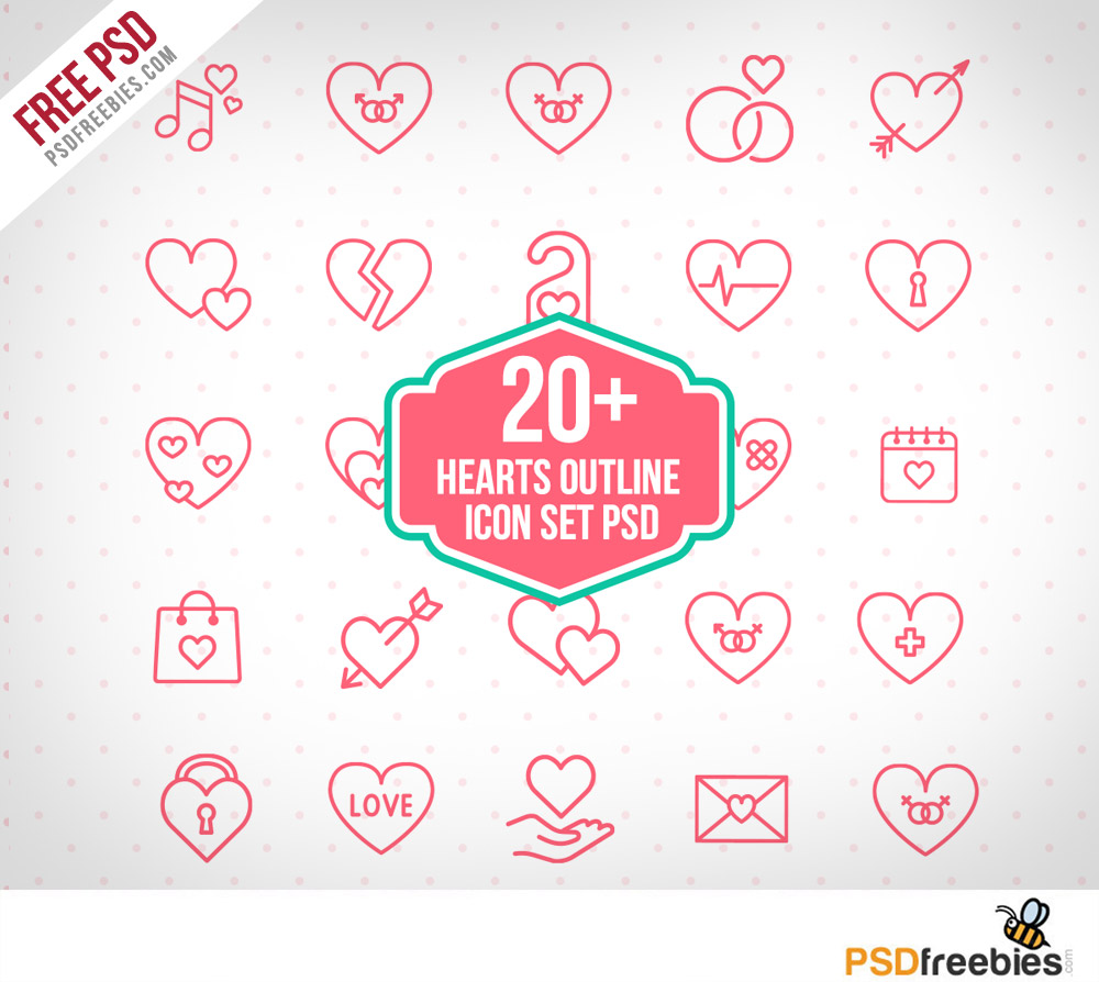 Heart Outline Icon Heart Outline Icon