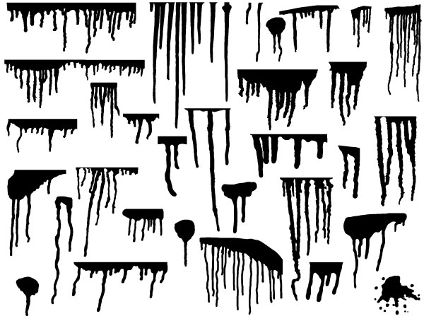 Ink Dripping Vector