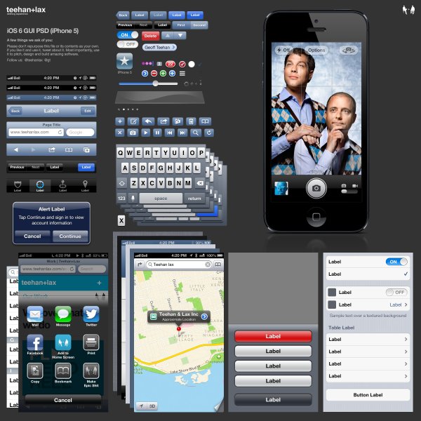 15 IPhone 5 GUI PSD Images