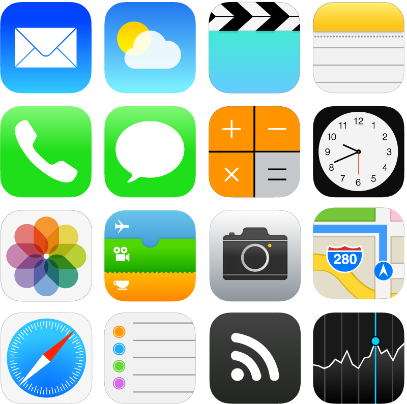 iOS 7 Download Free Vector Icons