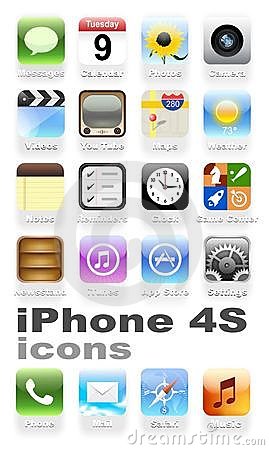 iPhone 4S Icons