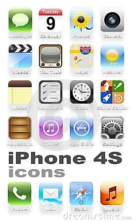 iPhone 4S Icons iPhone 4S Icons