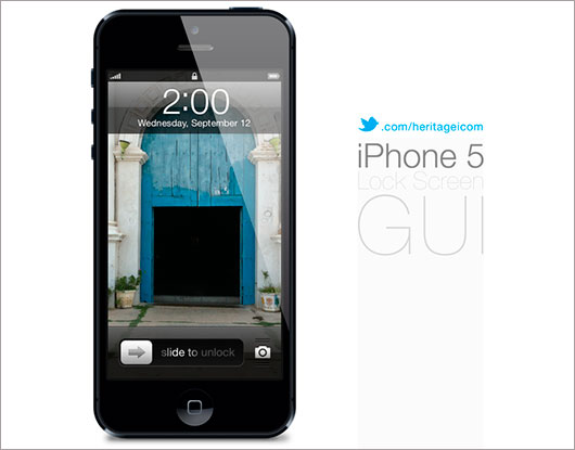 iPhone 5 Lock Screen