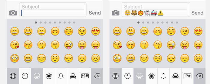 iPhone Emoticon Smiley Faces