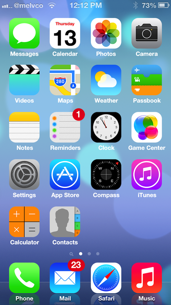 iPhone iOS 7