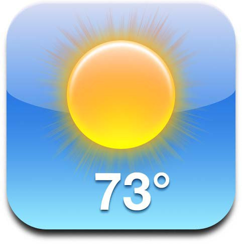 iPhone Weather Icon iPhone Weather Icon