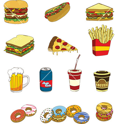 Junk-Food Vector