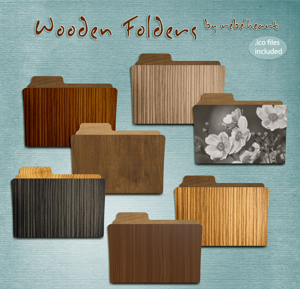 Mac Folder Wood Icons