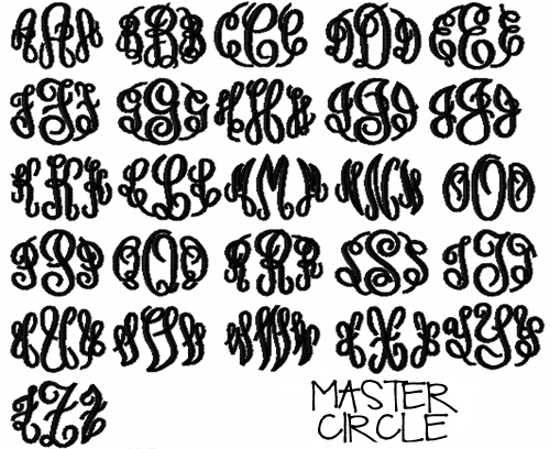 Master Circle Monogram Font Master Circle Monogram Font