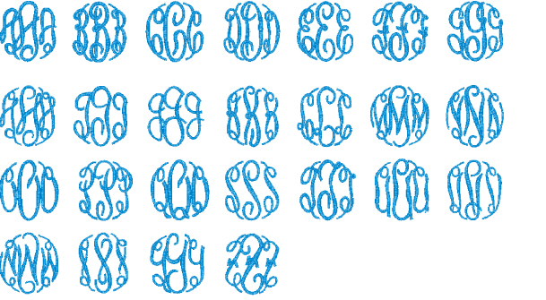 Master Circle Script Monogram Font Master Circle Script Monogram Font