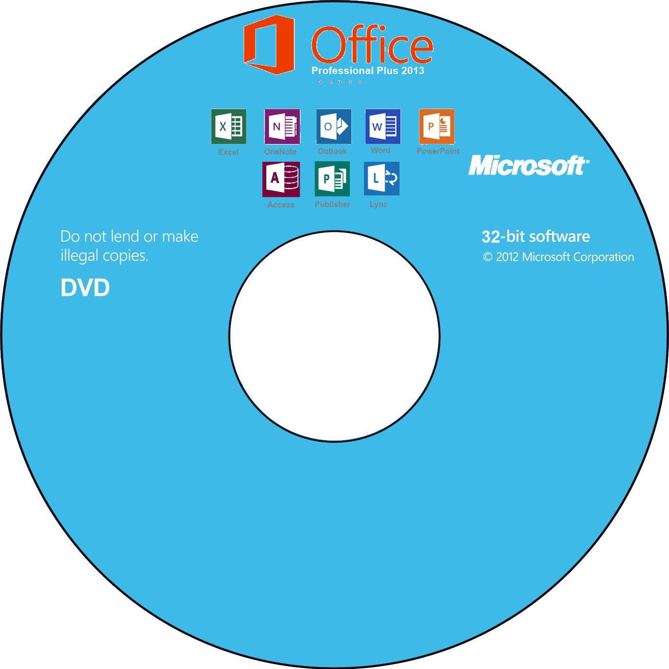 Microsoft Office 2013 DVD Cover