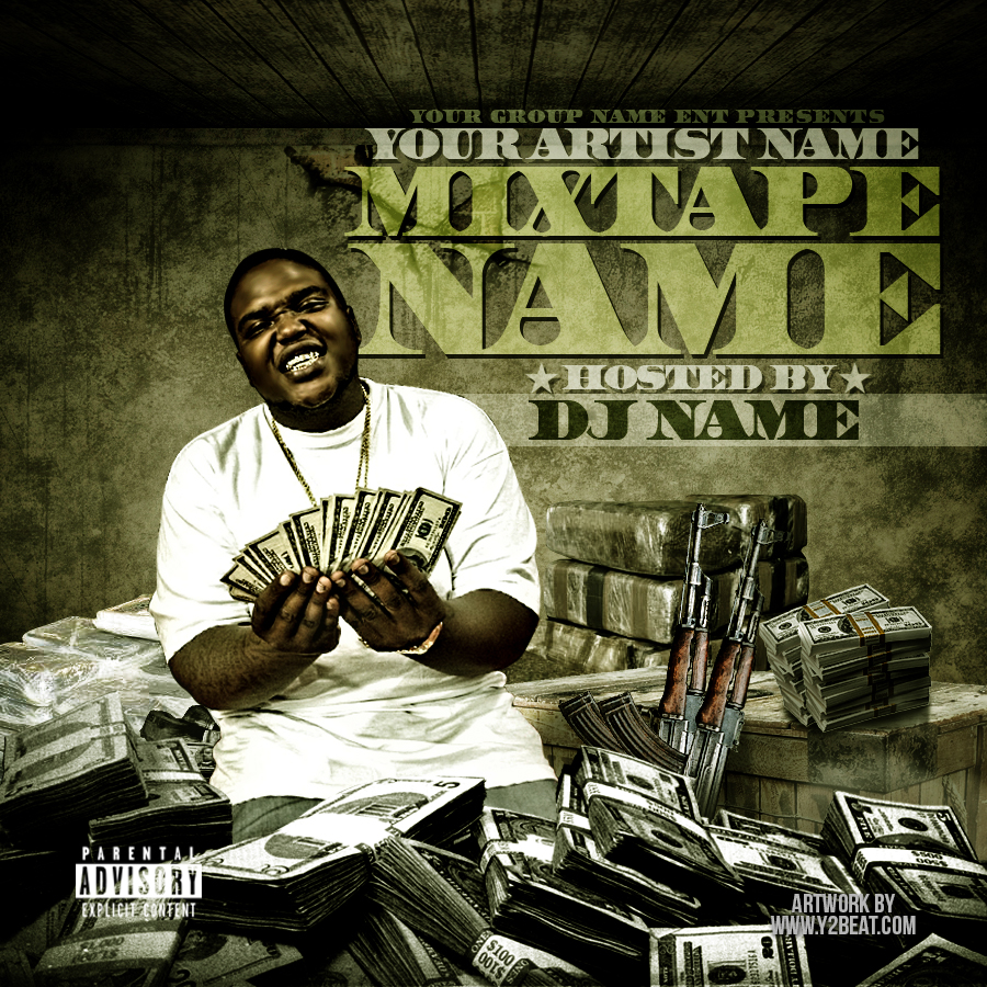 Mixtape Cover PSD Template Mixtape Cover PSD Template