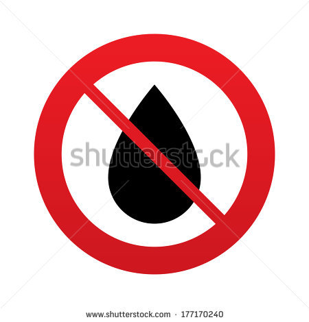 No Sign Waterdrops Emoji