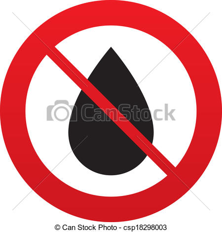 No Water Sign Clip Art