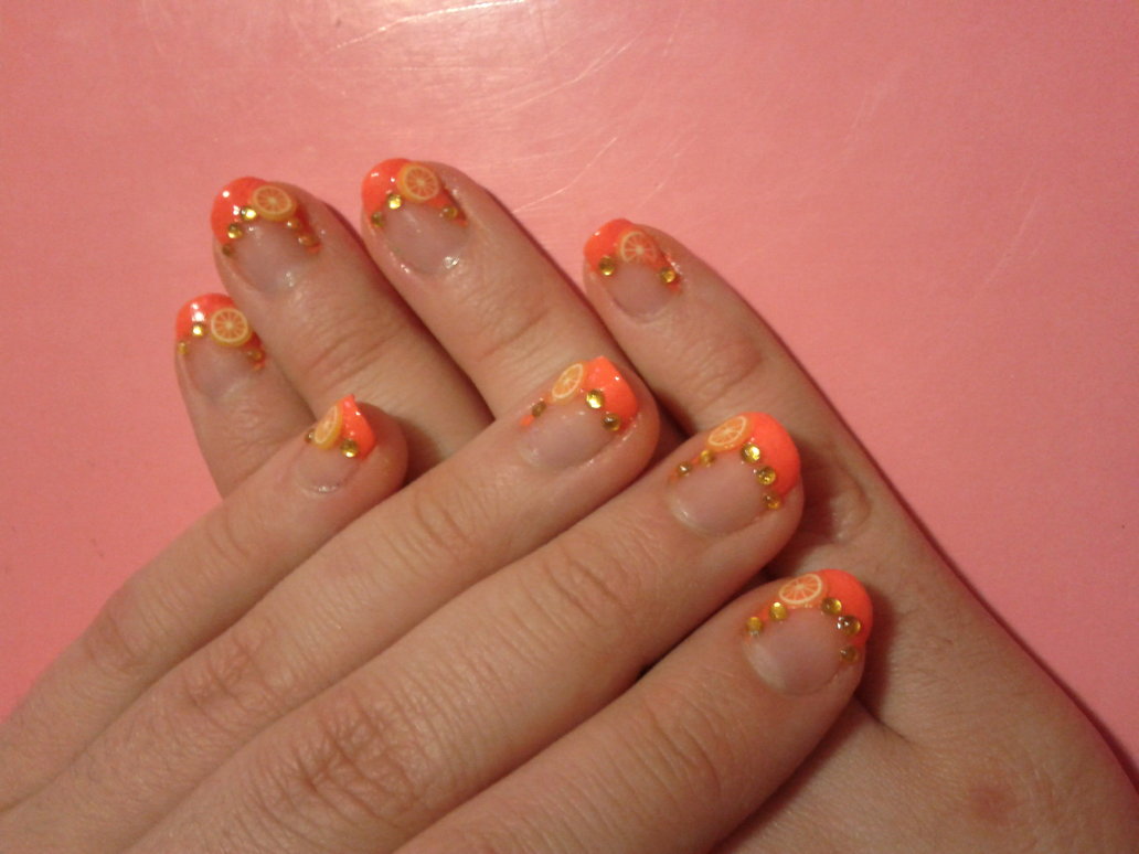 Orange Nail Designs Orange Nail Designs